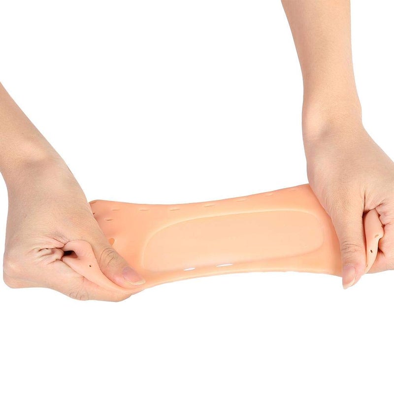 woobles Silicone Sock, 1pair Crack-Proof Moisturizing Socks Protector Foot Care Tool Prevention Socks for Women with Breathable Hole for Dry Cracked Heel(M-03#) - Image 3